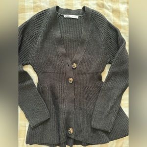 Zara Fitted Waist Cardigan